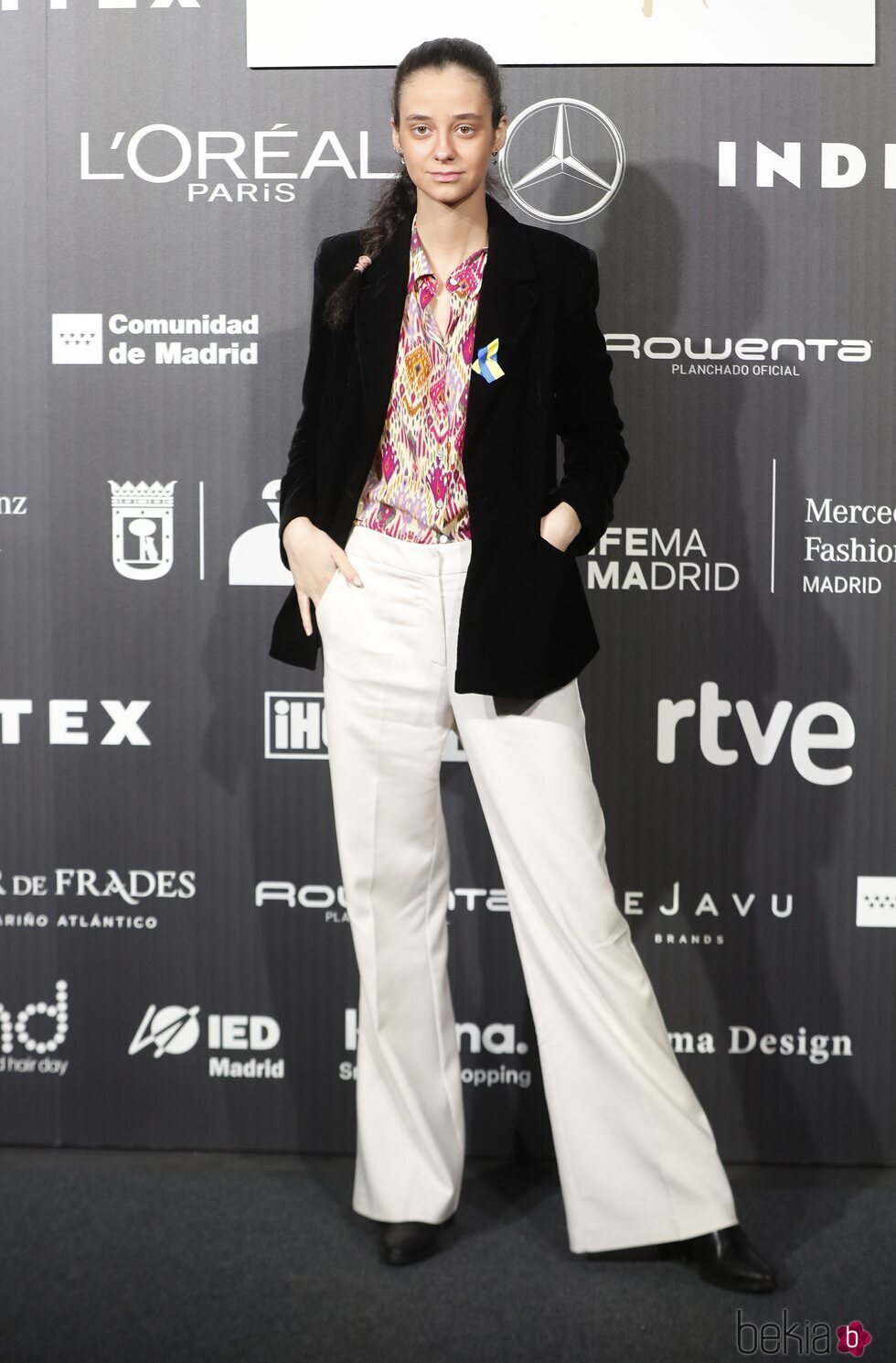 Victoria Federica posando en la Mercedes Benz Fashion Week Madrid otoño/invierno 2022