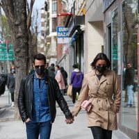 Christian Gálvez y Patricia Pardo paseando juntos