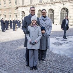 Victoria y Daniel de Suecia, Estela y Oscar de Suecia en el Día del Nombre en honor a Victoria de Suecia 2022