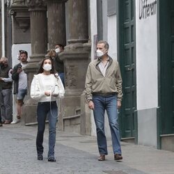 Los Reyes Felipe y Letizia en Santa Cruz de la Palma antes del Acto de Homenaje a la Ejemplaridad del Pueblo de La Palma