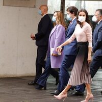 La Reina Letizia con el Alcalde de León y el Presidente de Castilla y León en el acto del Día Mundial de las Enfermedades Raras en León