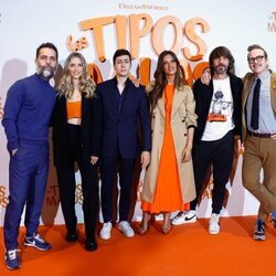 Pedro Alonso, Gemita, Nil Ojeda, Sara Carbonero, Santi Millán y Joaquín Reyes en la presentación de 'Los tipos malos'