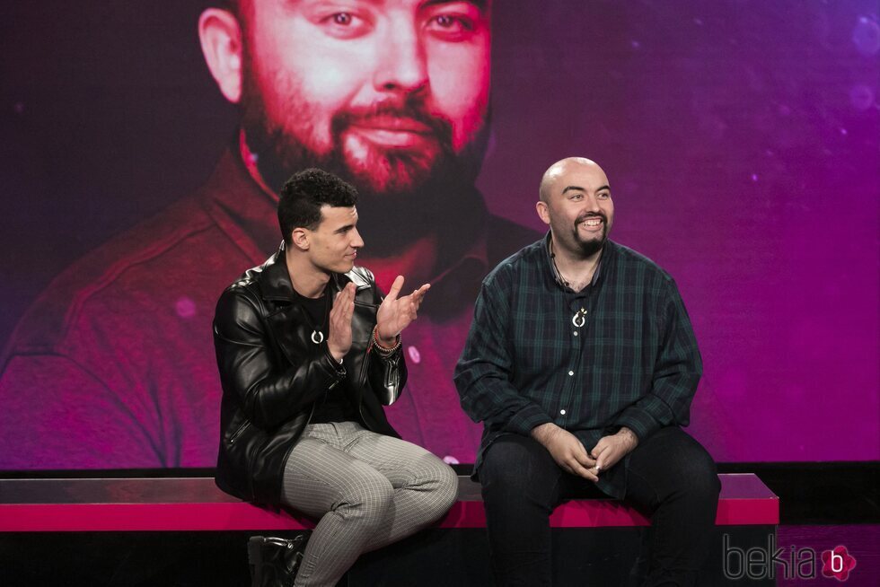 Adrián y Álvaro en la sala de expulsión en la gala 10 de 'Secret Story 2'