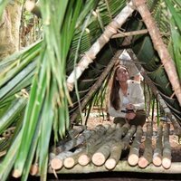 Kate Middleton en un área de entrenamiento en Chiquibil en Belice