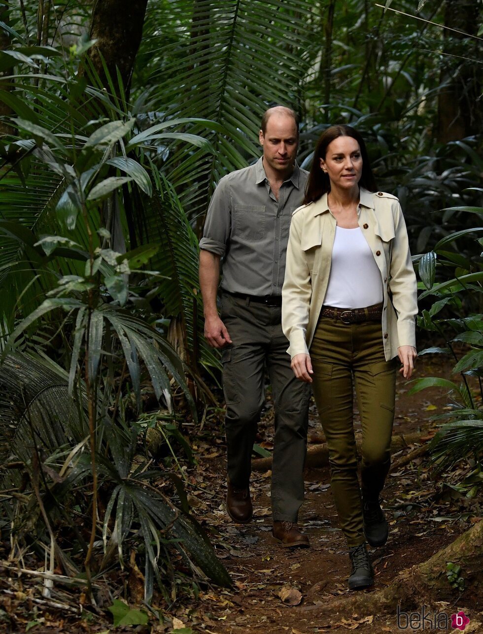 El Príncipe Guillermo y Kate Middleton en la jungla en Belice