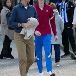 Iñaki Urdangarin y Pablo Urdangarin en Zarautz