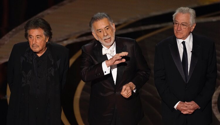 Al Pacino, Francis Ford Coppola y Robert De Niro en los Premios Oscar 2022