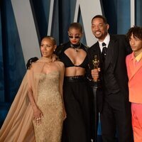 Will, Trey, Jaden, Willow y Jada Pinkett Smith en la fiesta de Vanity Fair tras los Premios Oscar 2022