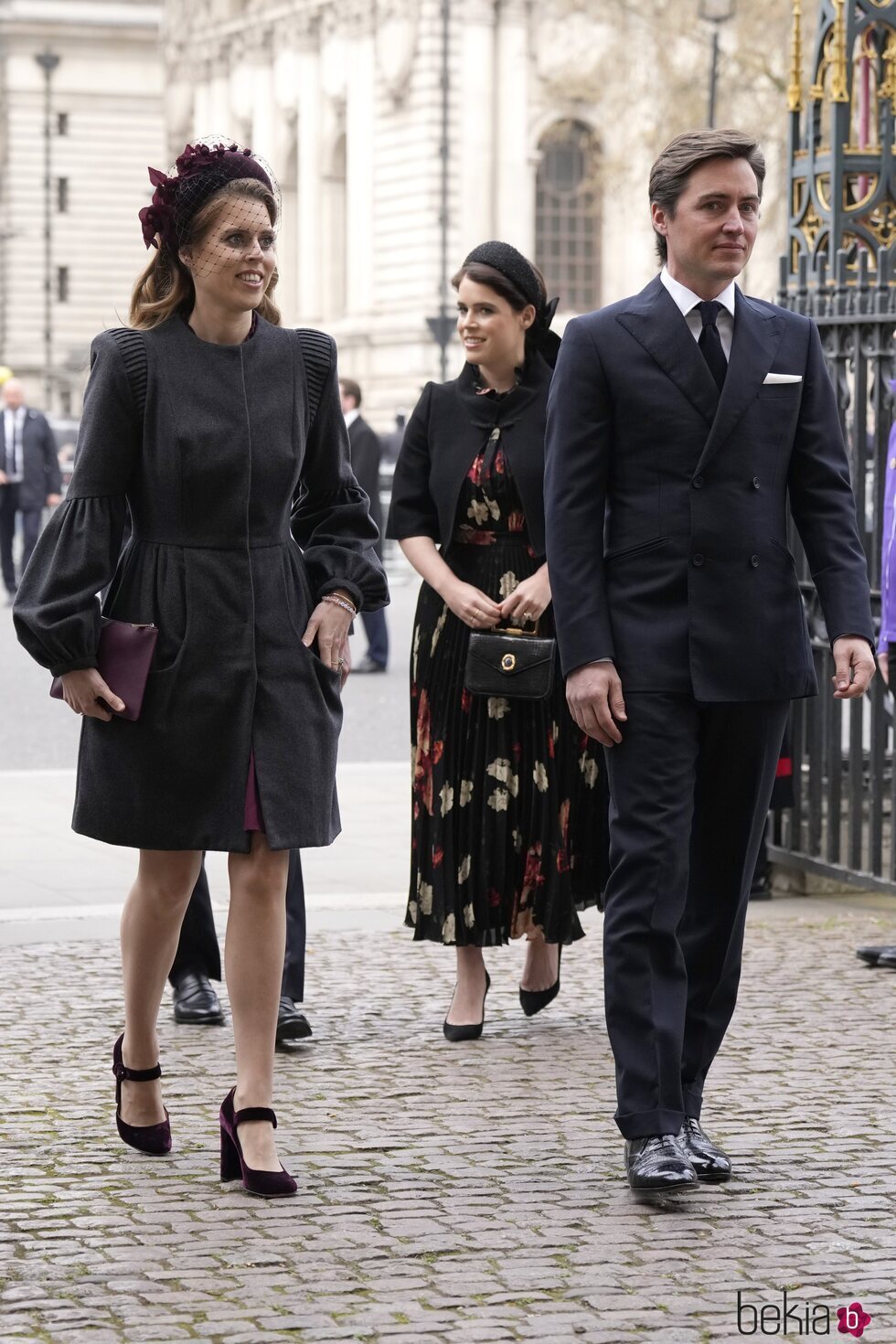 Beatriz de York y Edoardo Mapelli Mozzi en el homenaje al Duque de Edimburgo