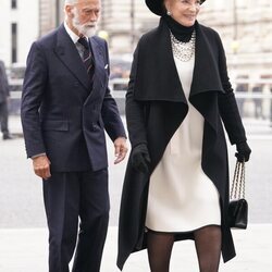 El Príncipe Michael de Kent y la Princesa Michael de Kent en el homenaje al Duque de Edimburgo