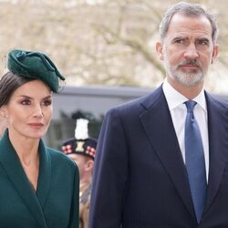 Los Reyes Felipe y Letizia en el homenaje al Duque de Edimburgo