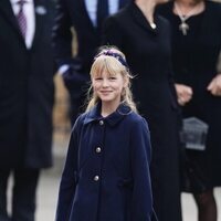 Isla Phillips en el homenaje al Duque de Edimburgo