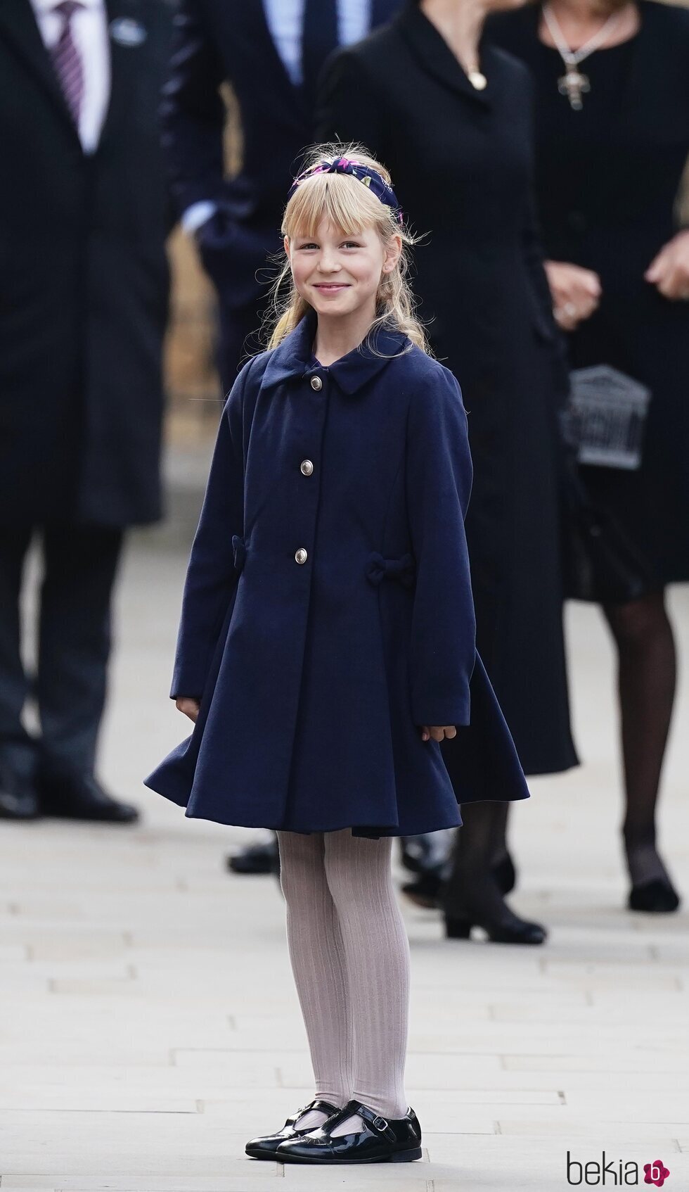 Isla Phillips en el homenaje al Duque de Edimburgo