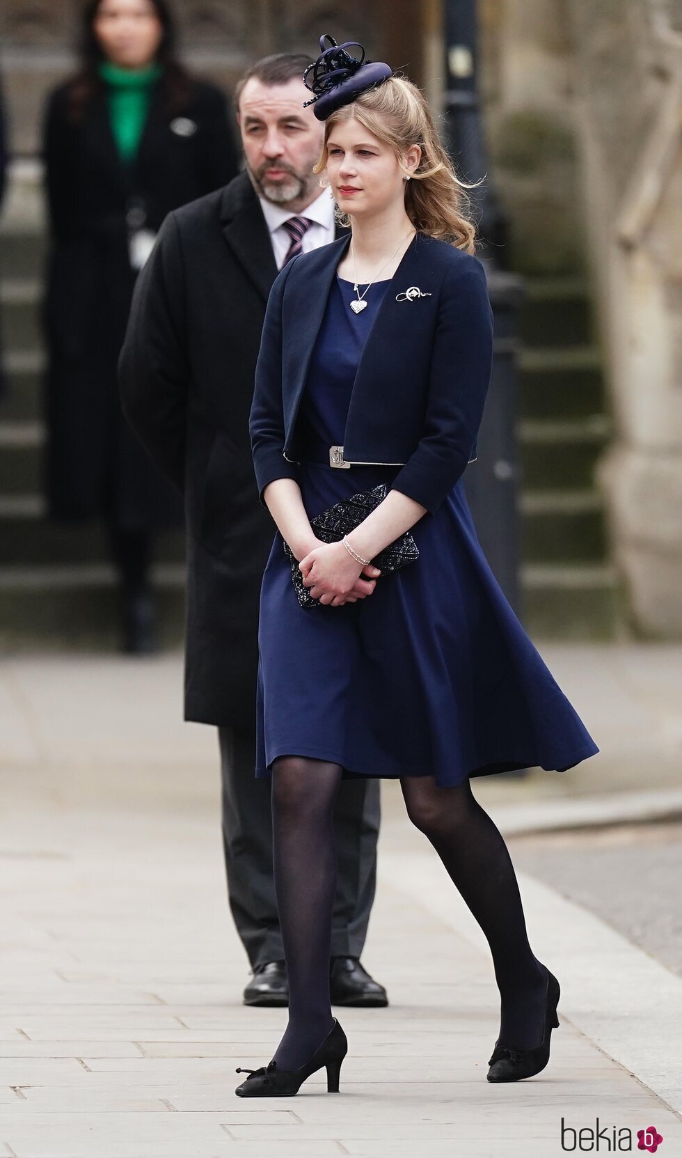 Lady Louise Mountbatten-Windsor en el homenaje al Duque de Edimburgo