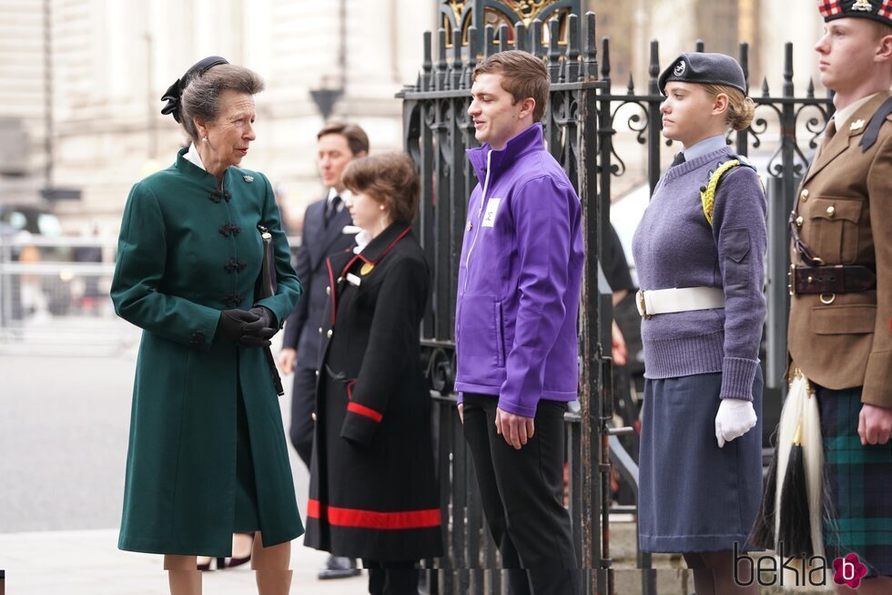 La Princesa Ana en el homenaje al Duque de Edimburgo