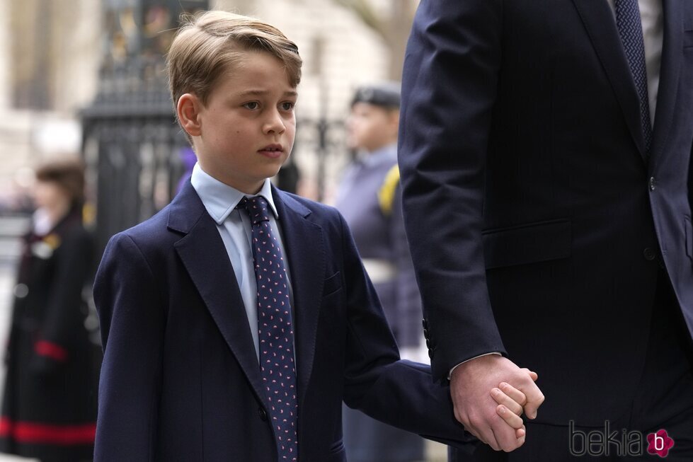 El Príncipe Jorge de Cambridge en el homenaje al Duque de Edimburgo