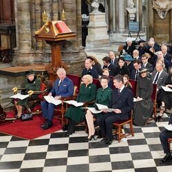 La Familia Real Británica en el homenaje al Duque de Edimburgo