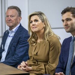 Máxima de Holanda y Maarten van Ooijen en el lanzamiento de MIND Us