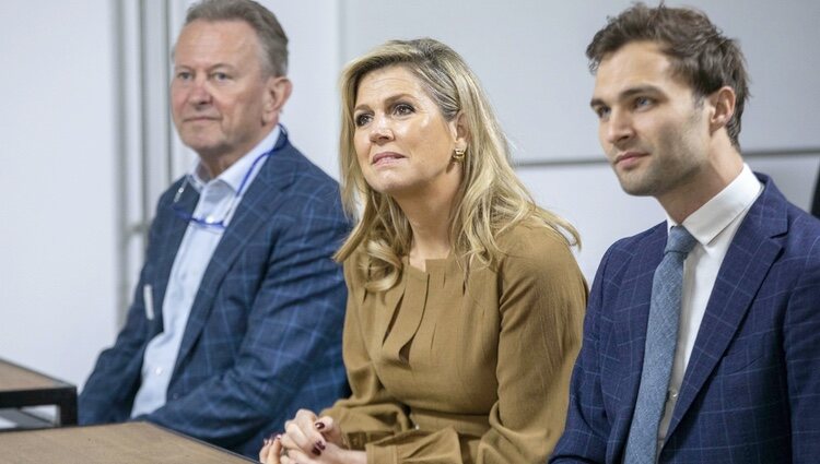 Máxima de Holanda y Maarten van Ooijen en el lanzamiento de MIND Us