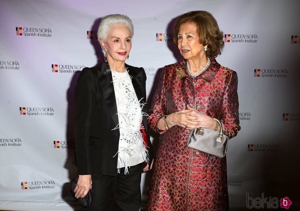 La Reina Sofía con Carolina Herrera en los premios Sophia a la Excelencia en Nueva York