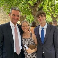 Pablo Urdangarin con su padre Iñaki Urdangarin y su hermana Irene