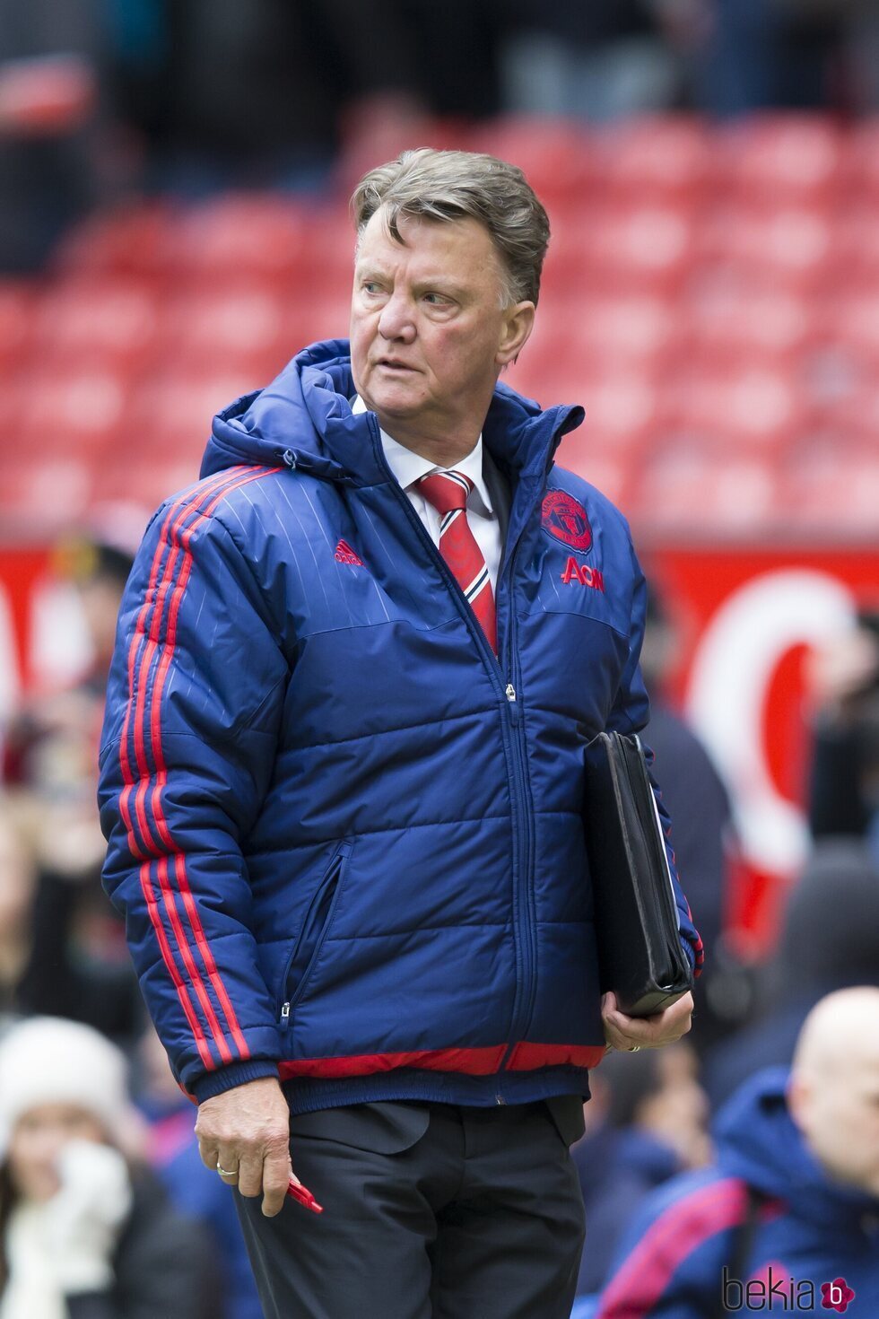 El entrenador Louis Van Gaal