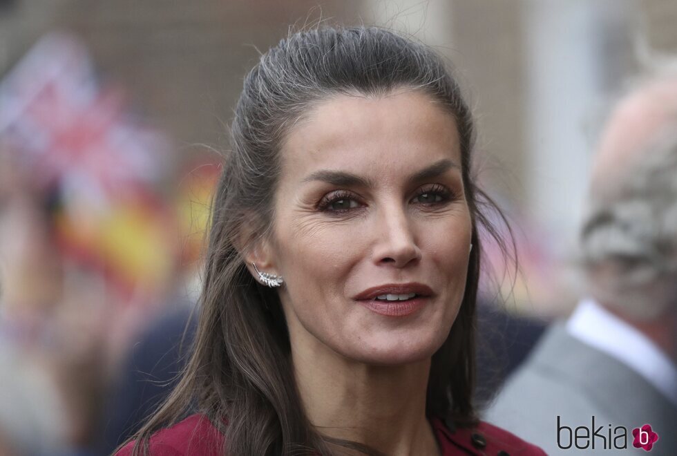 La Reina Letizia sin mascarilla en la inauguración de la Spanish Gallery de Bishop Auckland