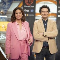 Samantha Vallejo-Nágera, Pepe Rodríguez y Jordi Cruz en la presentación de 'Masterchef 10'