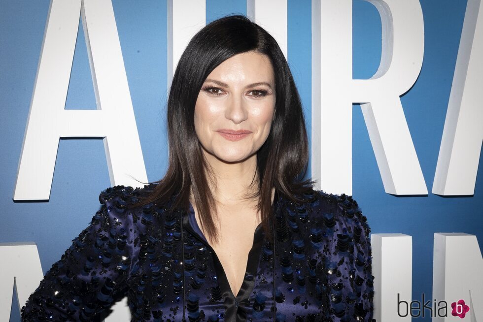 Laura Pausini en la presentación de su película en Madrid