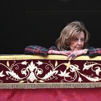 María Teresa Campos viendo las procesiones de Málaga