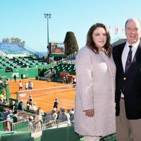 Alberto de Mónaco y Melanie-Antoinette Costello de Massy en el Masters 1000 Monte-Carlo