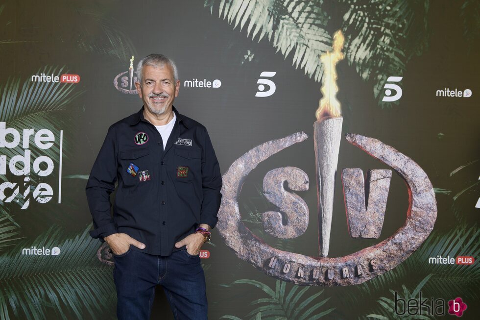 Carlos Sobera en la presentación de 'Supervivientes 2022'