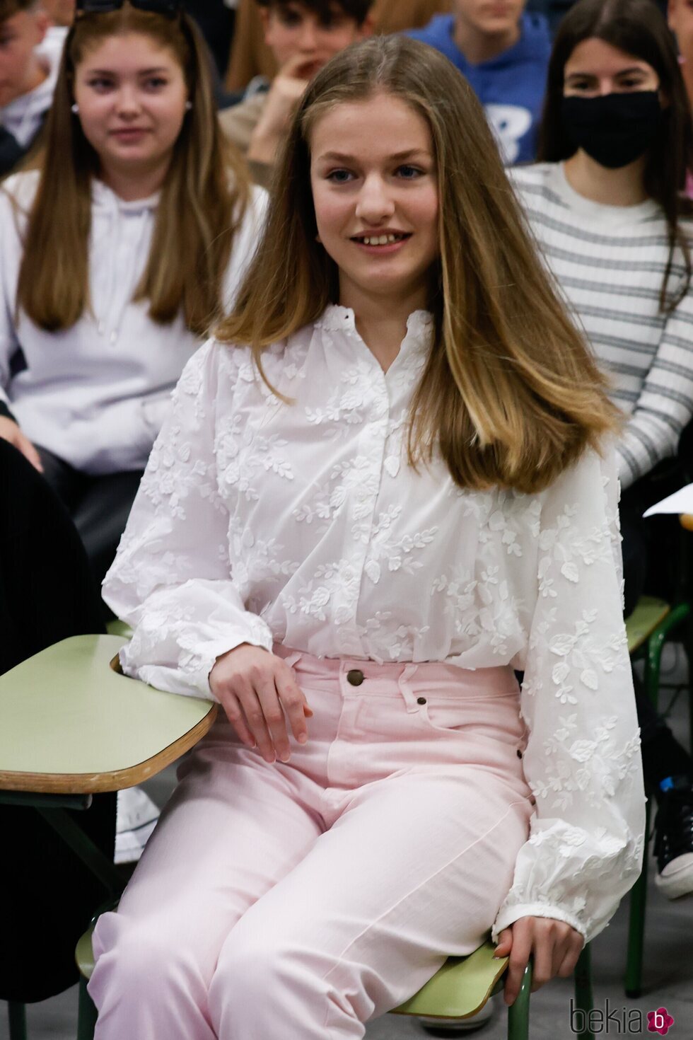 La Princesa Leonor luce sonrisa en una Jornada sobre Juventud y Ciberseguridad en Leganés