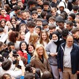 La Princesa Leonor con estudiantes del Instituto Julio Verne de Leganés en una Jornada sobre Juventud y Ciberseguridad