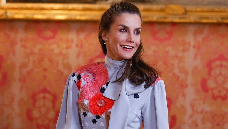 La Reina Letizia en el almuerzo por la entrega del Premio Cervantes 2021