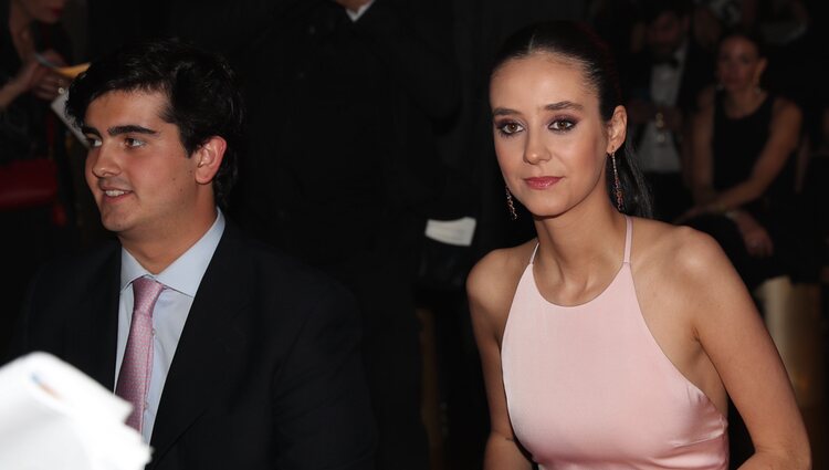 Victoria Federica y Jorge Bárcenas en el front row del desfile de Pronovias