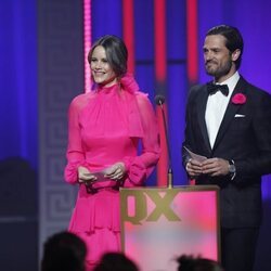 Carlos Felipe y Sofia de Suecia en la QX Gay Gala