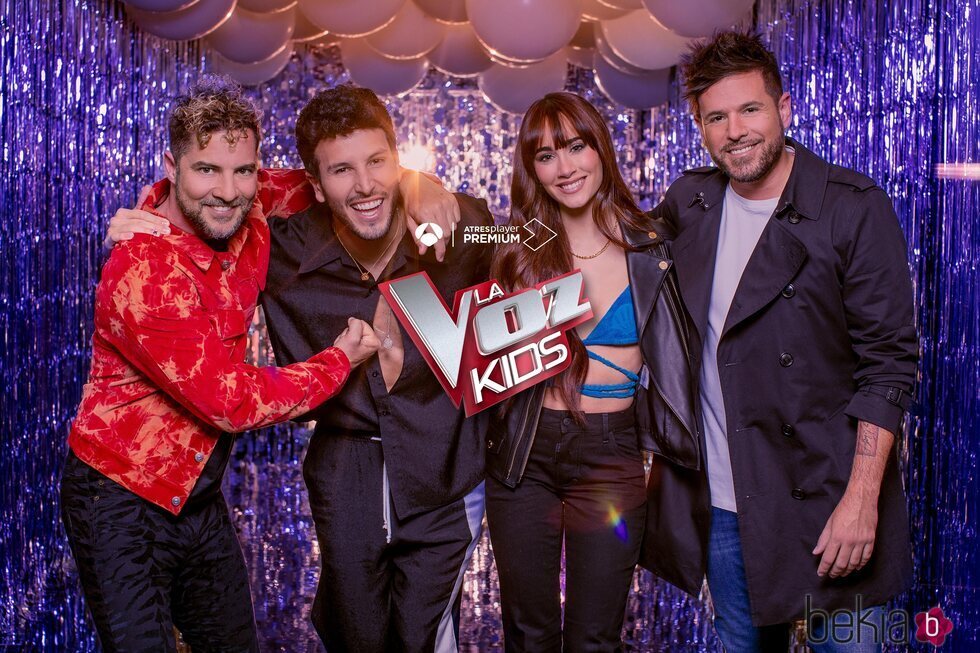 David Bisbal, Sebastián Yatra, Aitana y Pablo López, coaches de 'La Voz Kids'