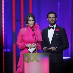 Carlos Felipe y Sofia de Suecia en su intervención en la QX Gay Gala