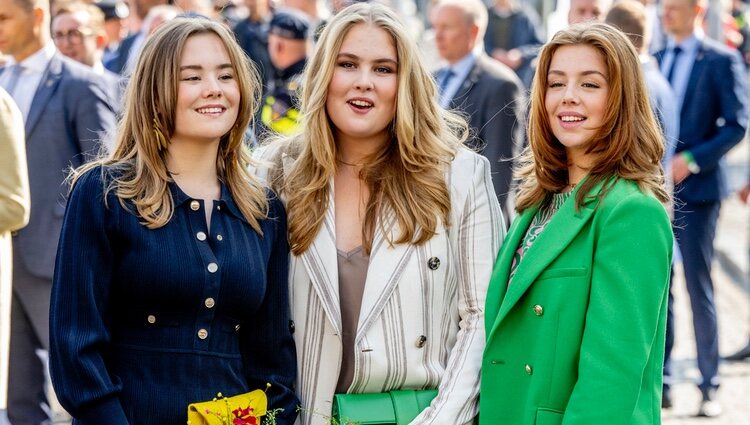 Ariane, Amalia y Alexia de Holanda en el Día del Rey 2022