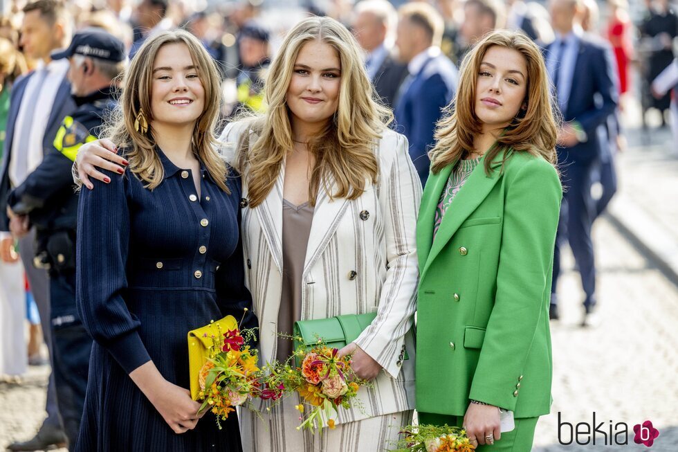 Amalia, Alexia y Ariane de Holanda en el Día del Rey 2022