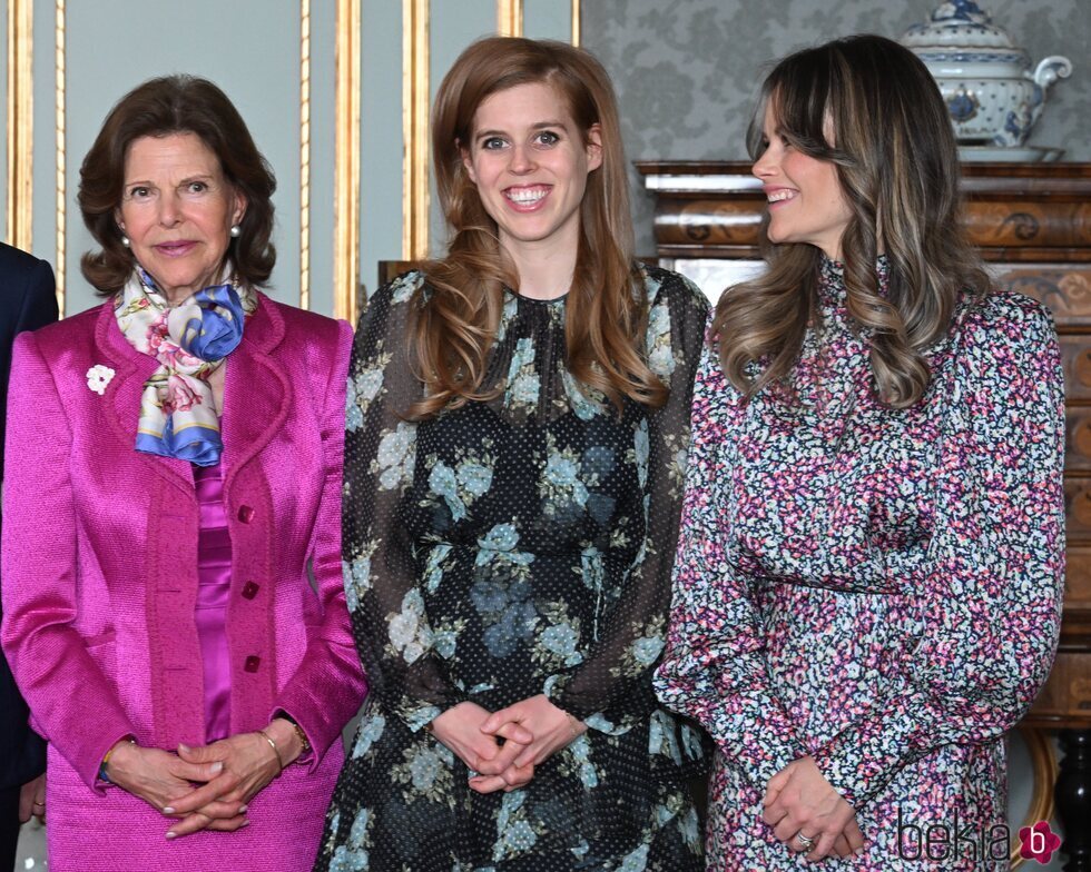 Silvia de Suecia, Beatriz de York y Sofia de Suecia en la Asamblea Mundial de la Dislexia en el Palacio Real de Estocolmo