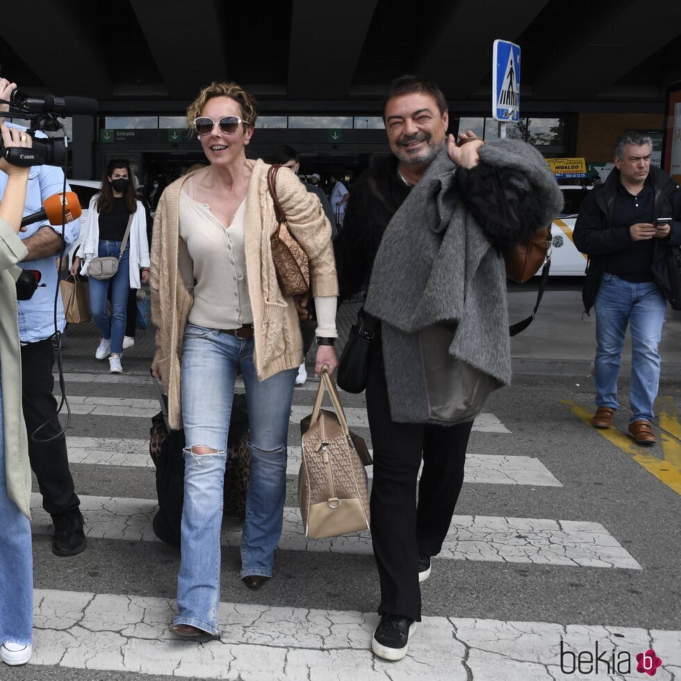 Rocío Carrasco y Antonio Canales en Sevilla