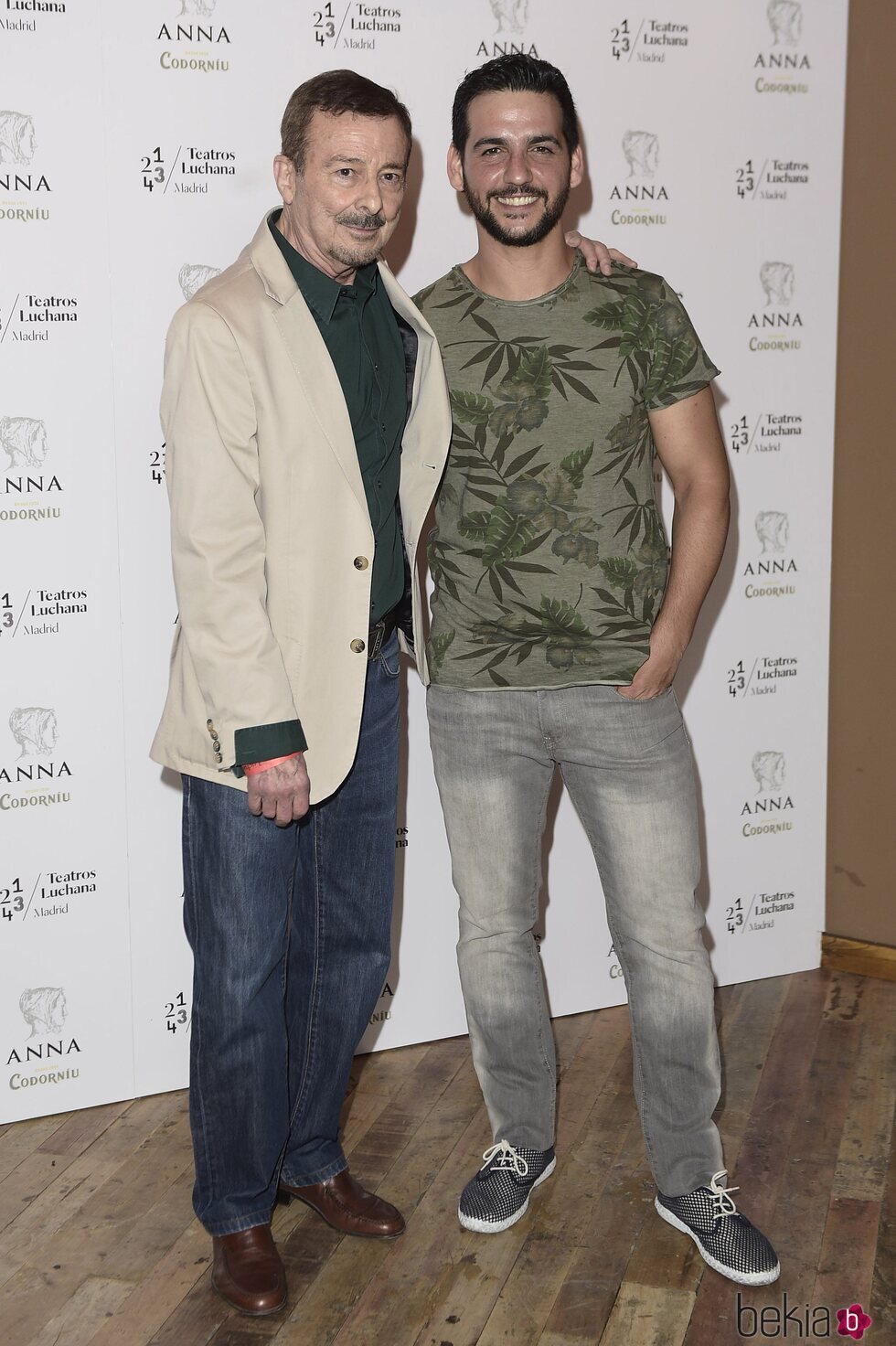 Juan Diego y Fran Perea en la inauguración de los Teatros Luchana