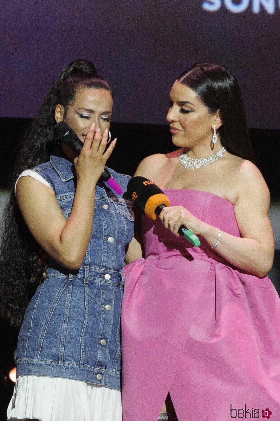 Chanel con Ruth Lorenzo antes de poner rumbo al Festival de Eurovisión 2022