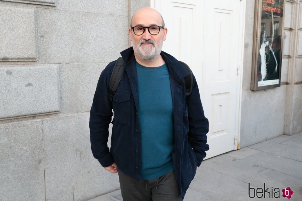 Javier Cámara en la capilla ardiente de Juan Diego