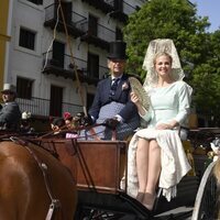 Genoveva Casanova en la Exhibición de Enganches de la Feria de Abril 2022