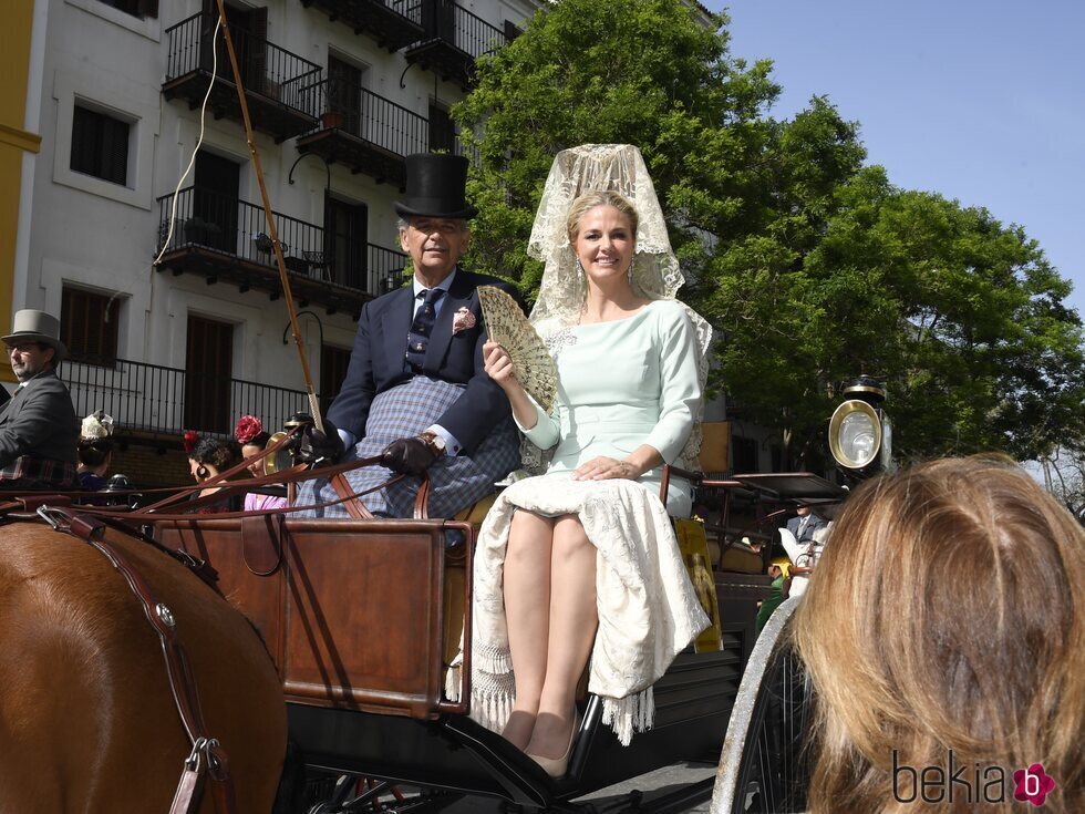 Genoveva Casanova en la Exhibición de Enganches de la Feria de Abril 2022