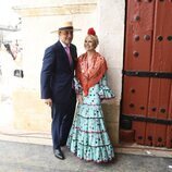 Eugenia Martínez de Irujo y Narcís Rebollo en la Exhibición de Enganches de la Feria de Abril 2022