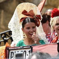 Tana Rivera y Eugenia Martínez de Irujo en la Exhibición de Enganches de la Feria de Abril 2022